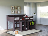 Kids Modern Style Hamilton Loft Convertible Bed