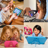 Kids 7 Inch, 1024x600 HD, Quad Core, Dual Wifi, 2GB 32GB, 11.0 Android Tablet with Holder