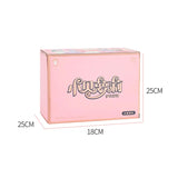 Girls Light Up Diamond Cosmetics Makeup Case with Princess Doll & Accessories Sets (2 Styles to Choose From)