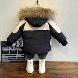 Boys Trendy Thick and Warm Fleece Lined Winter Coat With Fur Hood