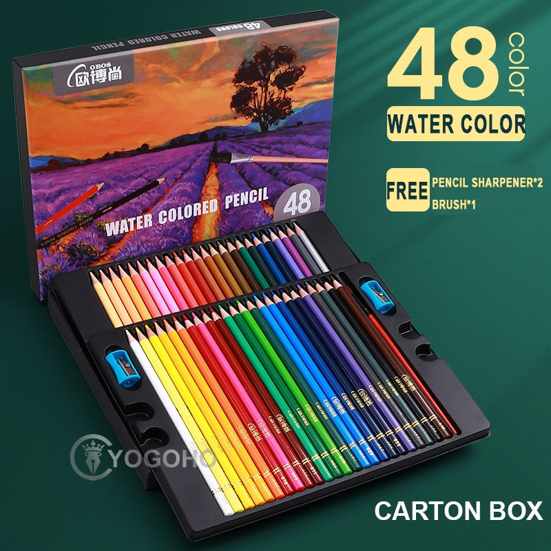 200/120/72/48 Colors For Young Artists. Professional Pastel Drawing Pencils with Cloth Bag