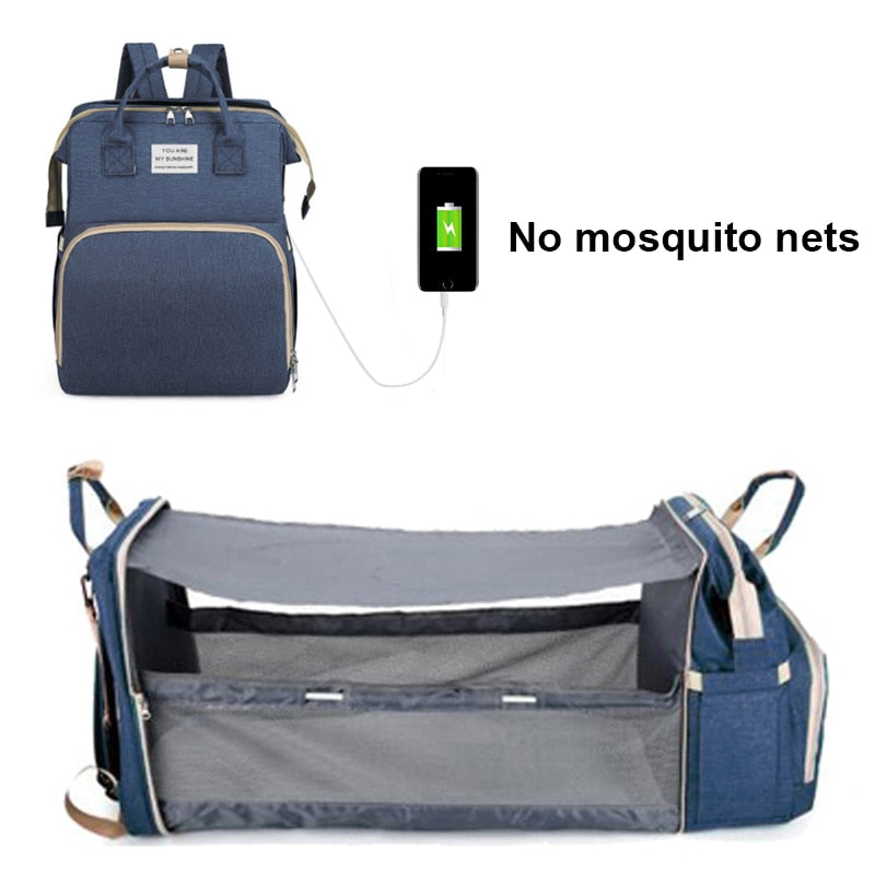 Baby 3 in 1 Napping/Changing & Diaper Bag Backpack