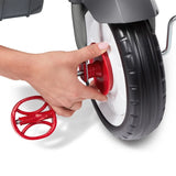 Radio Flyer 4-in-1 Stroll 'N Trike Convertible Tricycle with Activity Tray & Storage Bin. Gray/Pink or Red/Gray