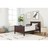 Toddler's First Big Kids Bed with Guardrails and Modern Design