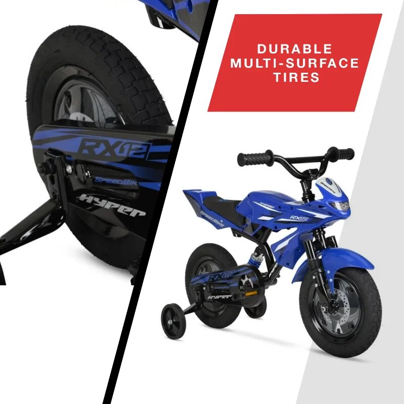 Boys Cool 12" Hyper Speed Bicycle With Training Wheels