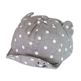 Cute Polka Dot Baby Cap With Ears For Both Girls & Boys