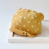 Cute Polka Dot Baby Cap With Ears For Both Girls & Boys