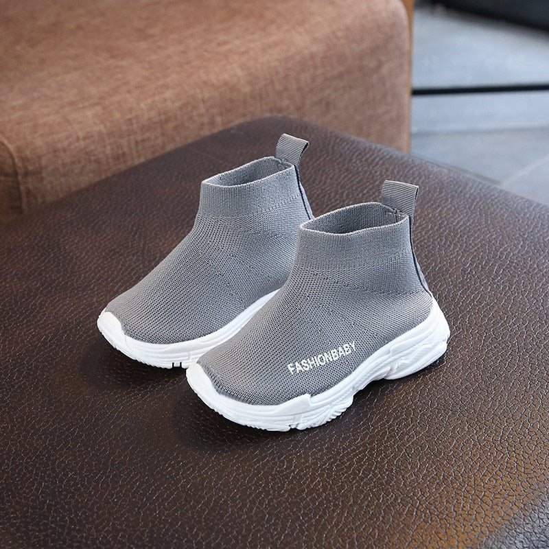 Children Casual Shoes Slip-on Breathable Socks Shoes