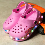 Children Cute Cartoon Croc Sandals LED