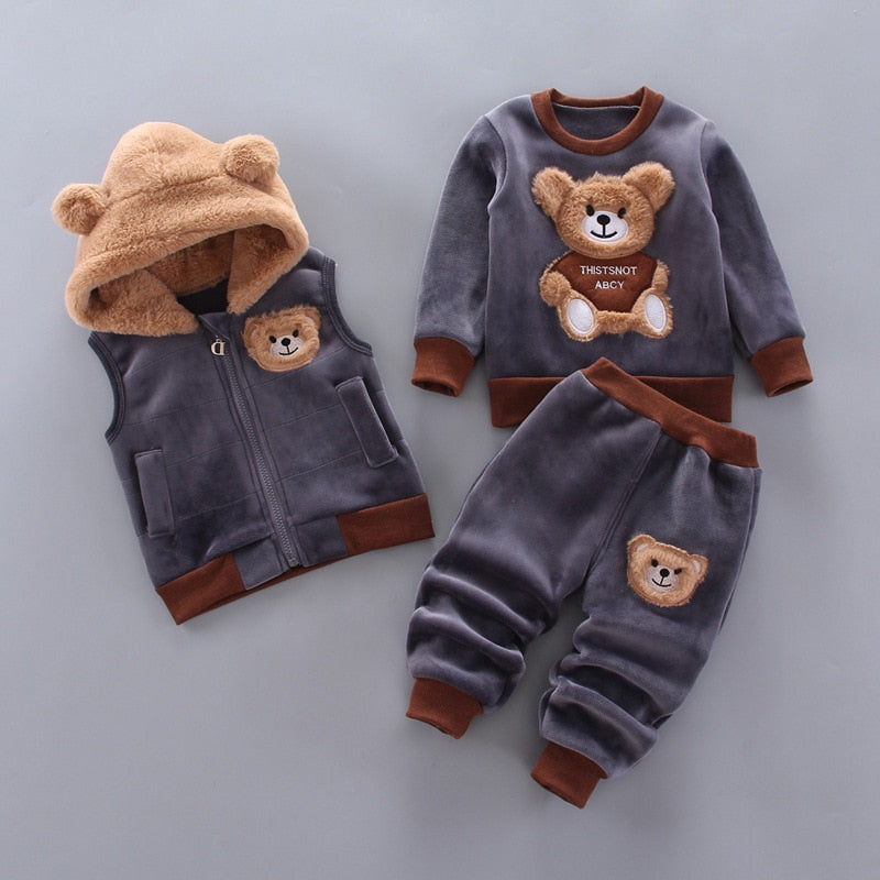Baby Boys And Girls Hooded Fleece Outerwear Sets