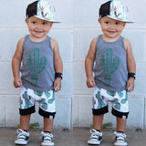 Baby Boy Cactus Tank & Shorts Set