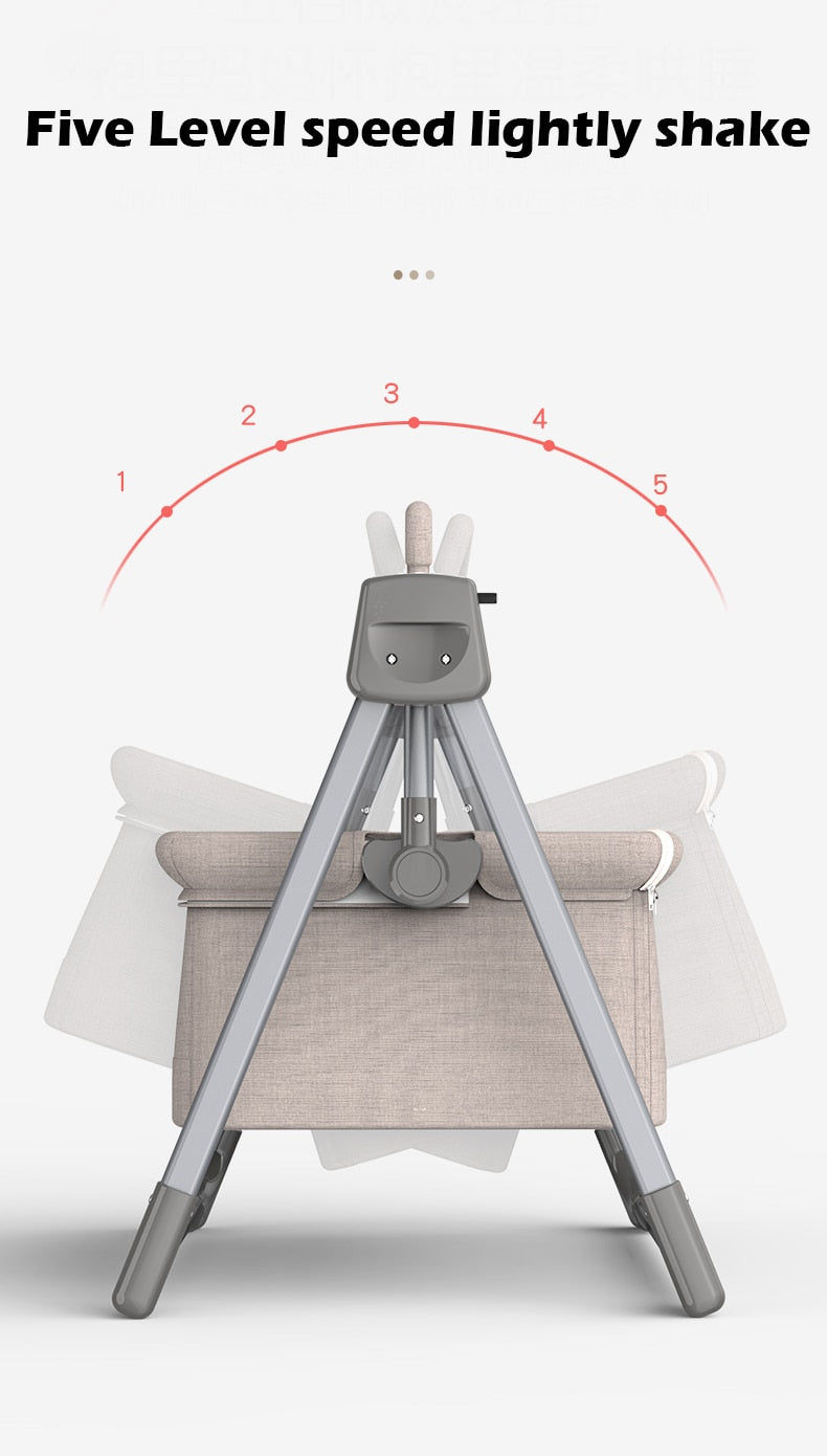 Electric Baby Multifunctional Cradle/ Portable rocking bed