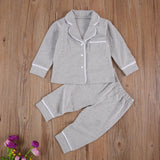 Classic Kids 2Pcs Cotton Long Sleeve Pajama Sets