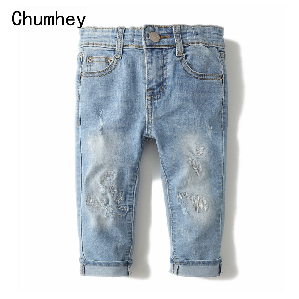 Boy's Stylish Stone Wash Jeans