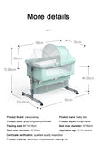 Washable New Born Bed Portable Removable Crib  Adjustment  Big Bed Foldable Cradle