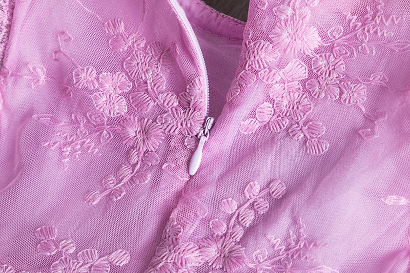 Girls Elegant Spring & Summer Embroidery Lace Dresses. Ages 3T-8Yrs