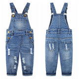 1-5T Jeans Overalls for Toddler Boys & Girls