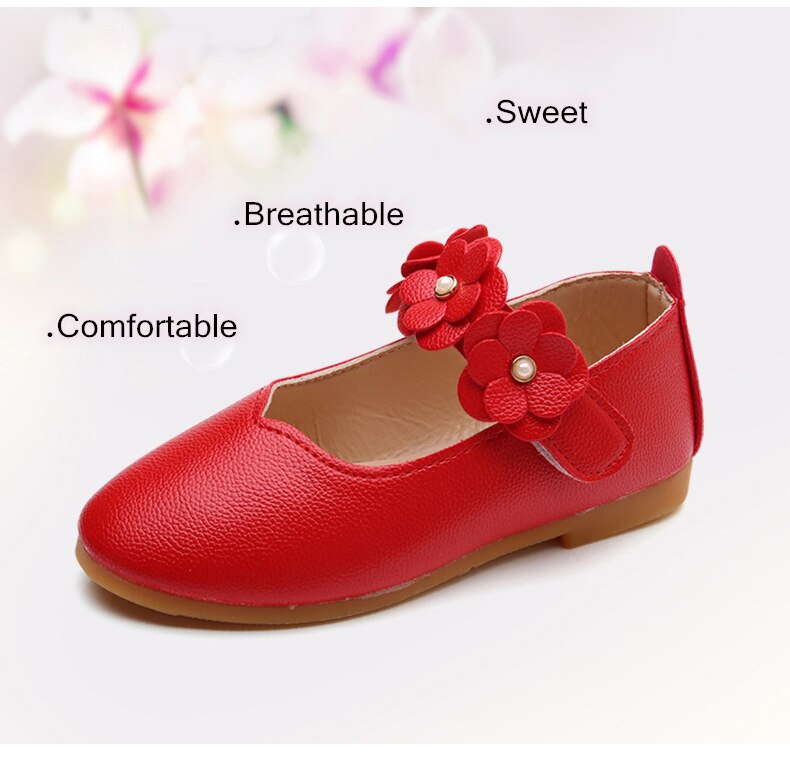 Toddler Girl Flower Strap Dress Shoes