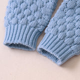Cute Bear Ear Hooded Knit Rompers