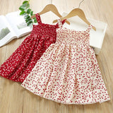 Girls Sleeveless cotton Short Summer Dress. Ages 3T-8Yrs