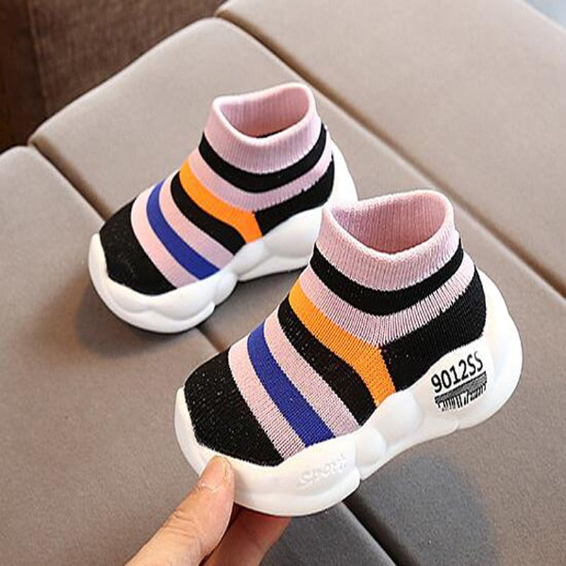 Toddler Stripes Sneakers For Boys & Girls