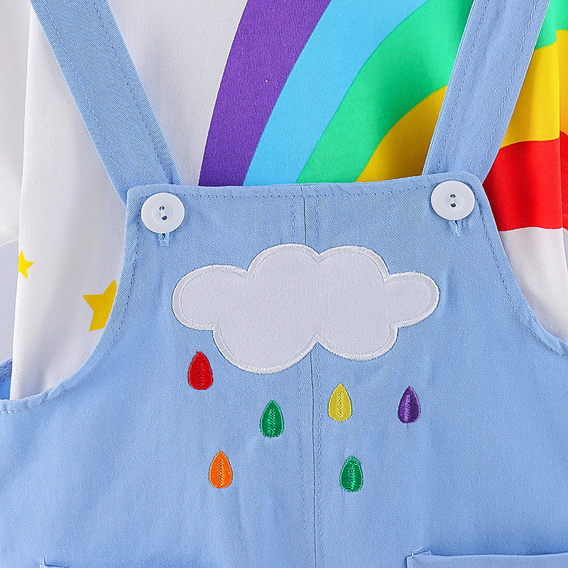 Adorable 2Pc Baby Summer Overalls Set, for Boys & Girls