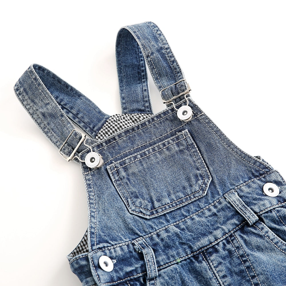 1-5T Jeans Overalls for Toddler Boys & Girls