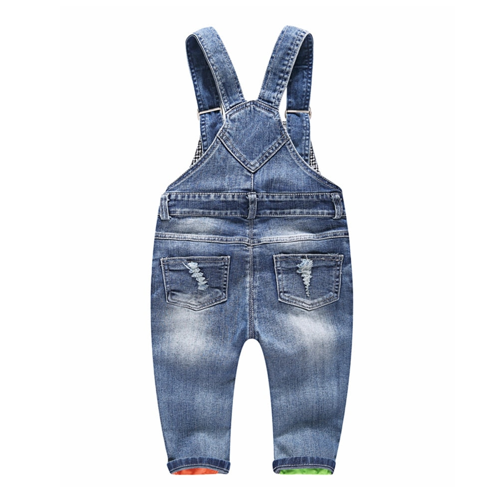 1-5T Jeans Overalls for Toddler Boys & Girls