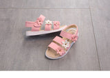 Girls Sweet Flowers Gladiator Sandals
