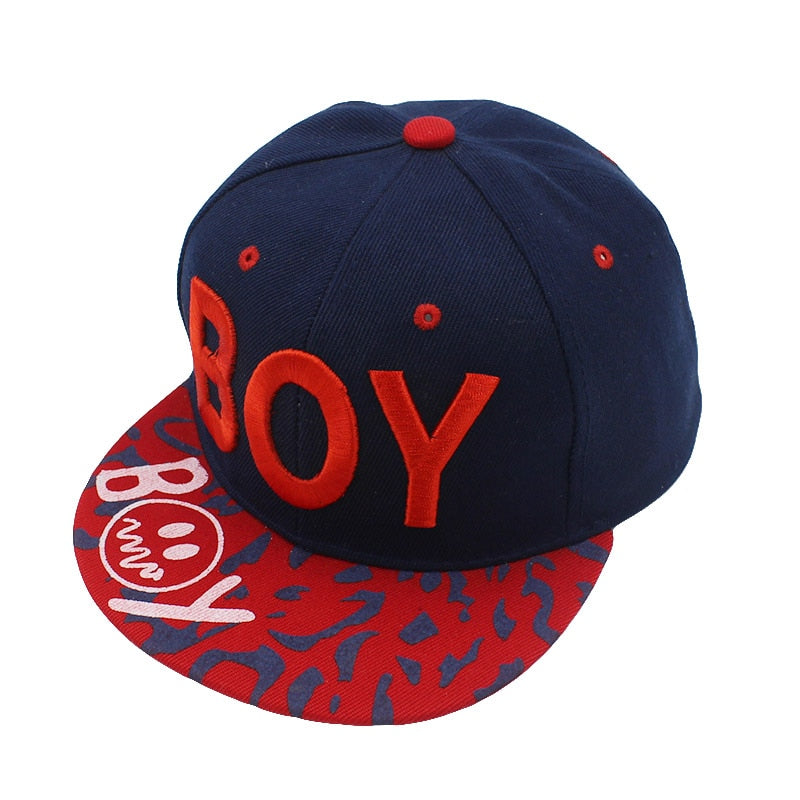 New Spring Summer Baby 3D Letter "BOY" Adjustable Baseball Cap. Ages 3-8 Years
