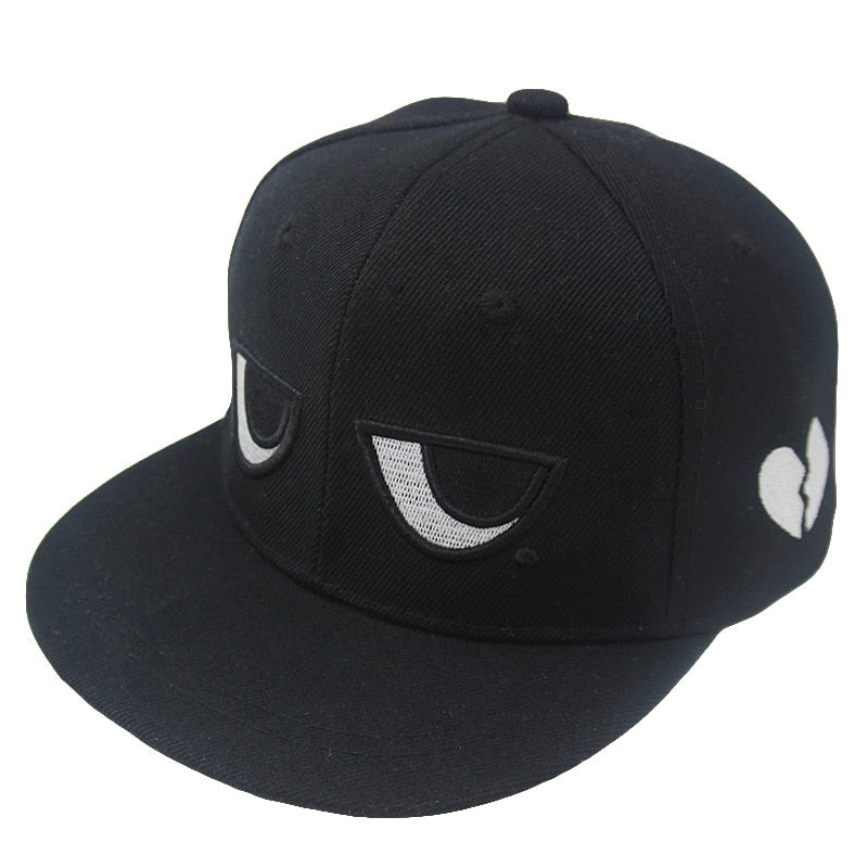 Boy Snapback Adjustable Cap, Funny Eyes And Mole Design For Ages 3-8 Years Old