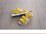 Girls Sweet Flowers Gladiator Sandals