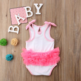 Baby Girl Pretty Pink Flamingo Bathing Suit