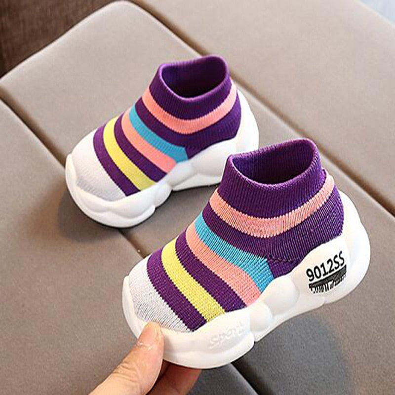 Toddler Stripes Sneakers For Boys & Girls