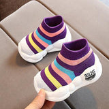 Toddler Stripes Sneakers For Boys & Girls