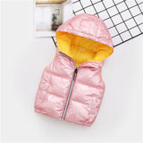 Kids Stylish Hooded Bubble Vest. Age 3T~11 Years