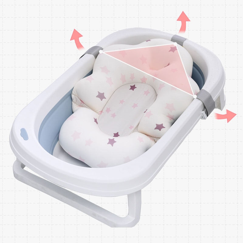 Baby's soft and comfortable non-slip bath mat for newborn.