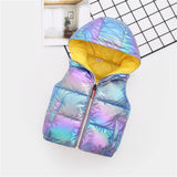 Kids Stylish Hooded Bubble Vest. Age 3T~11 Years