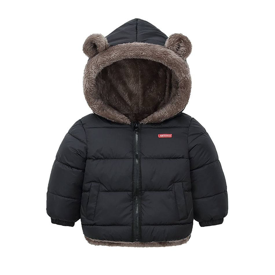Winter Infant Boys Jacket Coat Thick Kids Warm Light Down Coat Children Zipper Hooded Outwear Costume For 2-10 Years