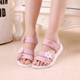 Girls Sweet Flowers Gladiator Sandals