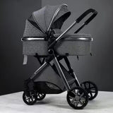 New 3 IN 1 Baby Stroller With Car Seat Option. Multi-functional, High Landscape, Foldable, Reclinable & Light Weight