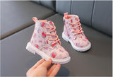 Girl Baby Warm and Stylish Strawberry Leather Boots