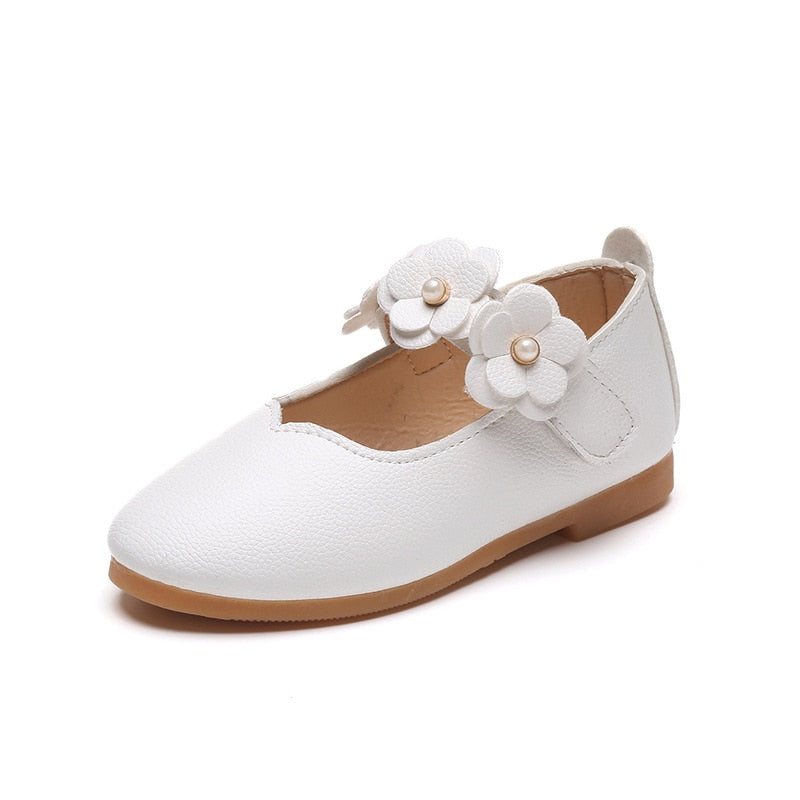 Toddler Girl Flower Strap Dress Shoes
