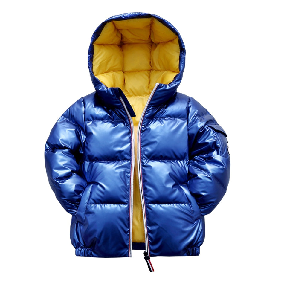 Winter Infant Boys Jacket Coat Thick Kids Warm Light Down Coat Children Zipper Hooded Outwear Costume For 2-10 Years