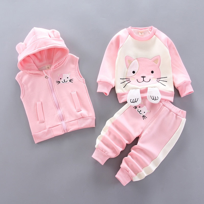 Baby Boys And Girls Hooded Fleece Outerwear Sets