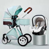 New 3 IN 1 Baby Stroller With Car Seat Option. Multi-functional, High Landscape, Foldable, Reclinable & Light Weight