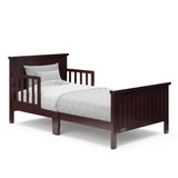 Toddler's First Big Kids Bed with Guardrails and Modern Design