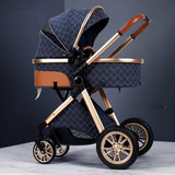 New 3 IN 1 Baby Stroller With Car Seat Option. Multi-functional, High Landscape, Foldable, Reclinable & Light Weight
