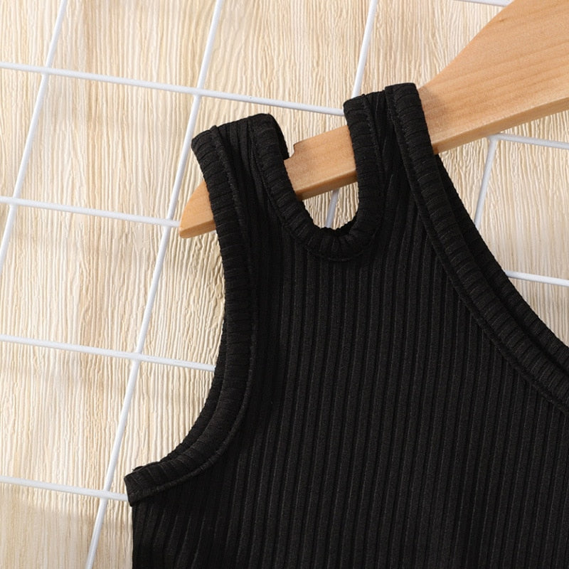 Girls Single Shoulder Sleeveless Black  Party Dress. Ages 1T-8