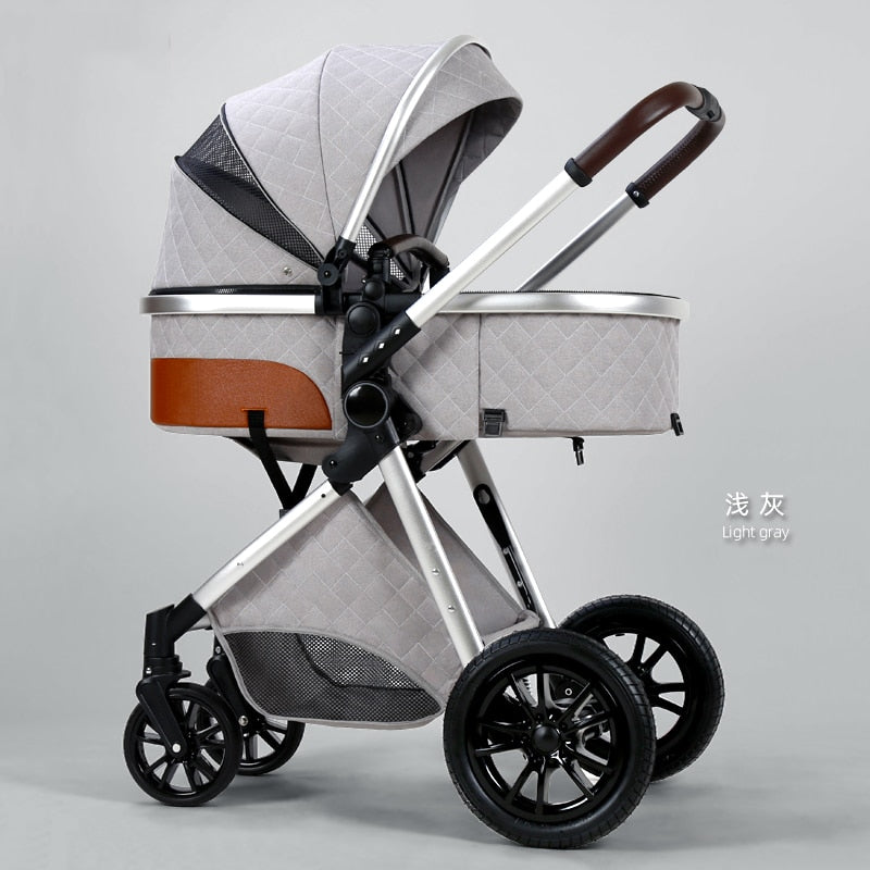 New 3 IN 1 Baby Stroller With Car Seat Option. Multi-functional, High Landscape, Foldable, Reclinable & Light Weight
